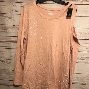 Lane Bryant One Shoulder Cold Shoulder Top